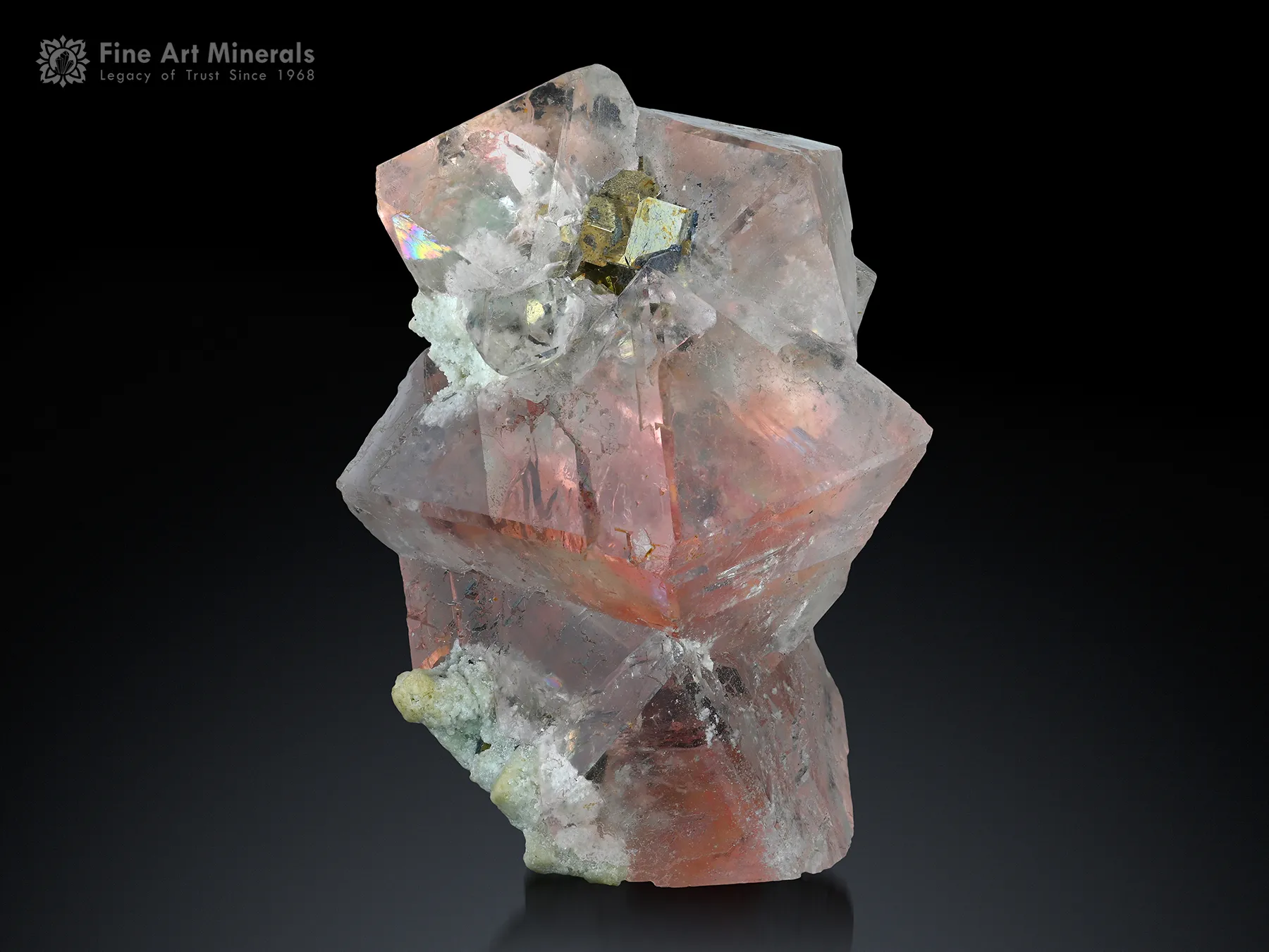 Bi Color Fluorite with Pyrite from Pakistan - image 3