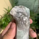 Bi color Kunzite Crystal with Skeletal Quartz and Tourmaline from Afghanistan - image 6