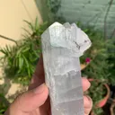 Bi color Kunzite Crystal with Skeletal Quartz and Tourmaline from Afghanistan - image 4