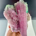 Bi color pink green Tourmaline from Afghanistan - image 4