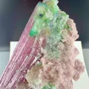 Bi color pink green Tourmaline from Afghanistan - image 5