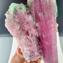 Bi color pink green Tourmaline from Afghanistan - image 2