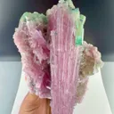 Bi color pink green Tourmaline from Afghanistan - image 1