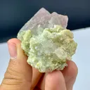 Bi-Color Prismatic Fluorite Crystal Have Quartz Clusters Pakistan,101.84G, Gilgit-Baltistan, Skardu District - image 8