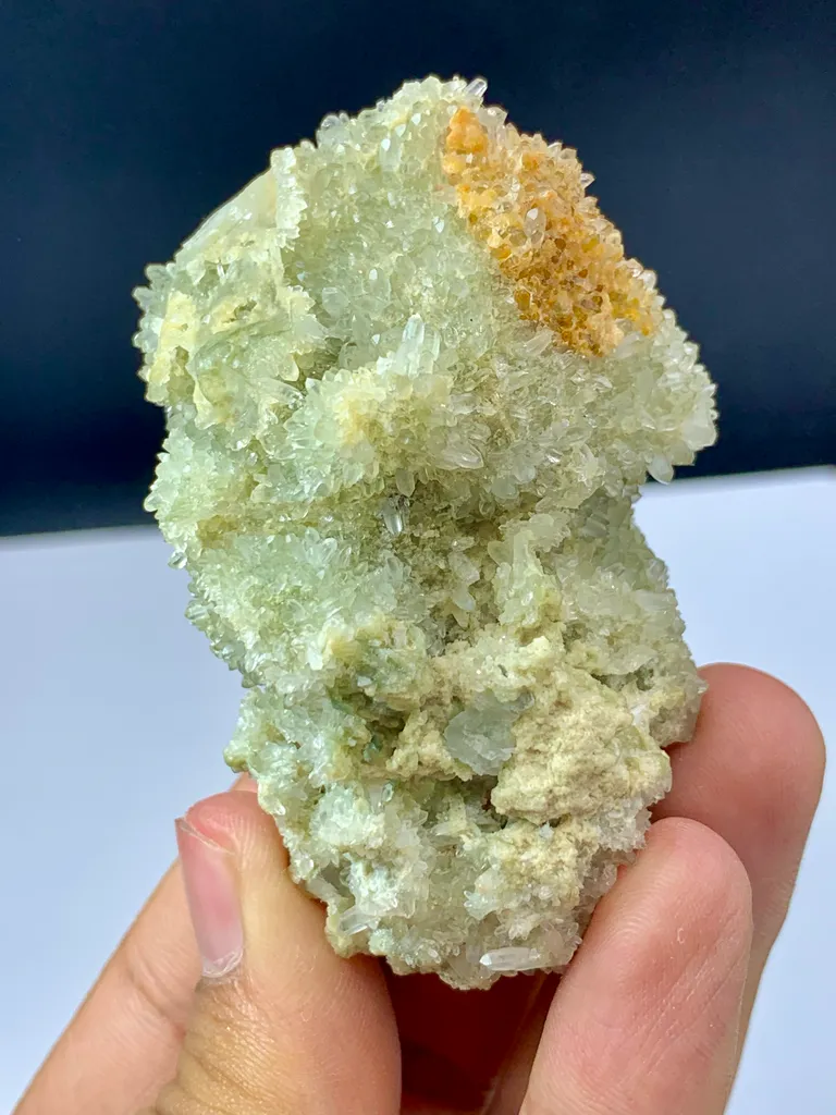 Bi-Color Prismatic Fluorite Crystal Have Quartz Clusters Pakistan,101.84G, Gilgit-Baltistan, Skardu District - image 7
