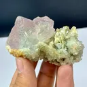 Bi-Color Prismatic Fluorite Crystal Have Quartz Clusters Pakistan,101.84G, Gilgit-Baltistan, Skardu District - image 2