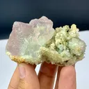 Bi-Color Prismatic Fluorite Crystal Have Quartz Clusters Pakistan,101.84G, Gilgit-Baltistan, Skardu District - image 3