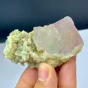 Bi-Color Prismatic Fluorite Crystal Have Quartz Clusters Pakistan,101.84G, Gilgit-Baltistan, Skardu District - image 4