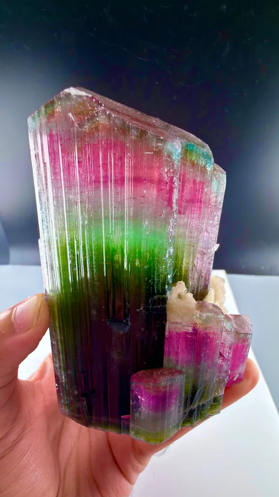 Bi color Tourmaline from Afghanistan image