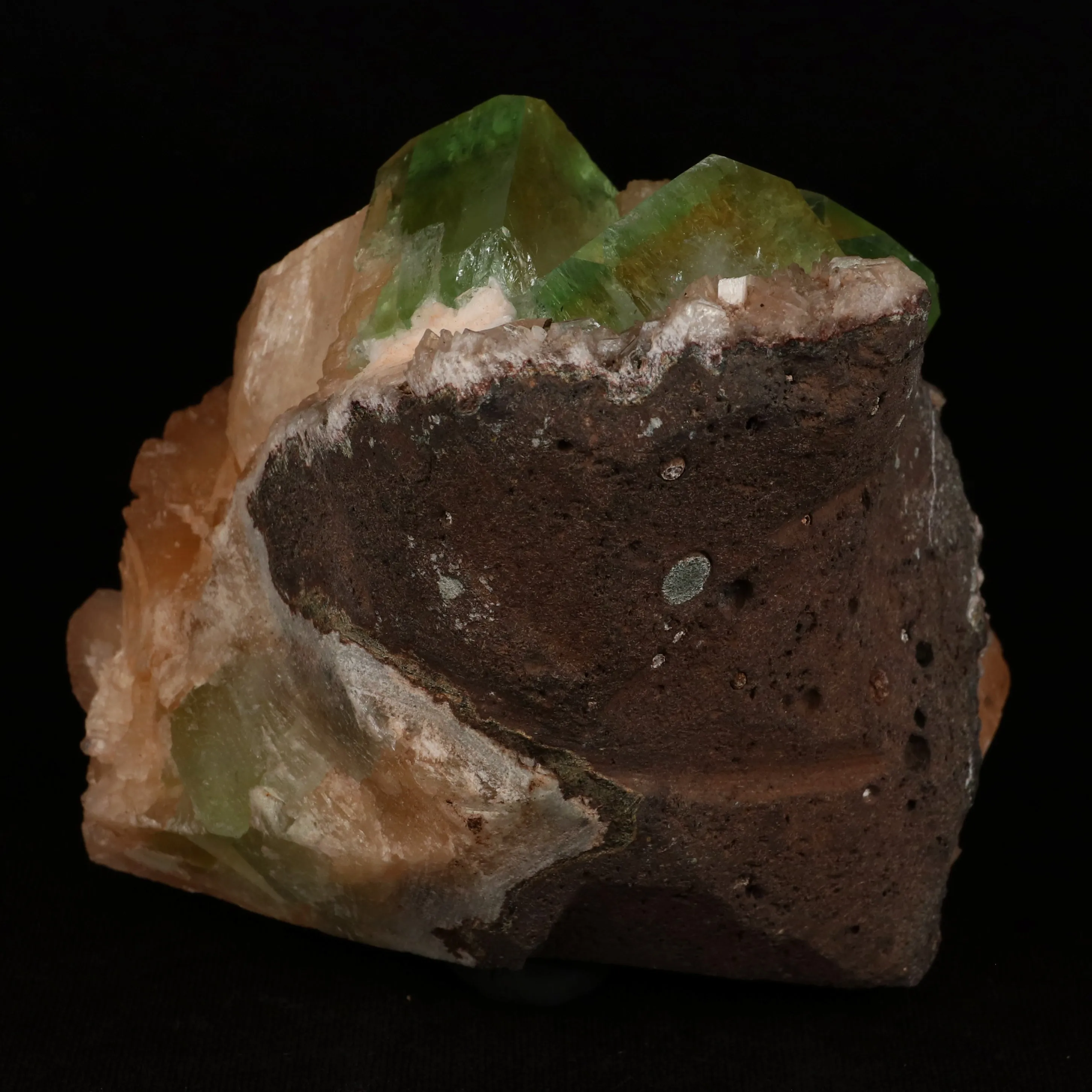 Bi-colored Fluorapophyllite and Stilbite Natural Mineral Specimen - image 4