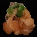 Bi-colored Fluorapophyllite and Stilbite Natural Mineral Specimen - image 1
