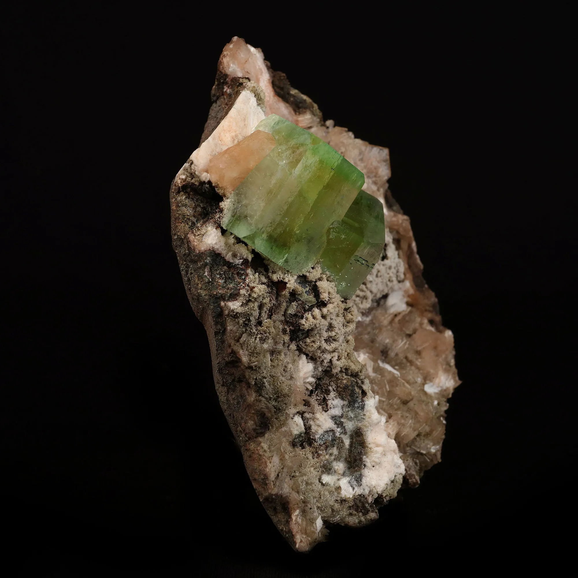 Bi-colored Fluorapophyllite and Stilbite Natural Mineral Specimen - image 2