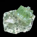 Bi-colored Fluorapophyllite and Stilbite Natural Mineral Specimen - image 1