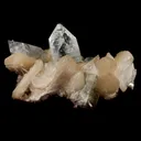 Bi- Colored Green Apophyllite with Stilbite Natural Mineral Specimen - image 4