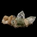 Bi- Colored Green Apophyllite with Stilbite Natural Mineral Specimen - image 1