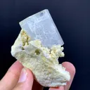 Bicolor Aqua var Morganite Crystal with Scholr Inclusions, Bicolor Beryl from Pakistan - image 3