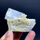 Bicolor Aqua var Morganite Crystal with Scholr Inclusions, Bicolor Beryl from Pakistan - image 4