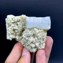 Bicolor Aqua var Morganite Crystal with Scholr Inclusions, Bicolor Beryl from Pakistan - image 5