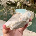 Bicolor Aquavar Morganite Crystal, Bicolor Beryl with Quartz combine on Matrix from Pakistan - image 3