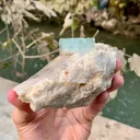 Bicolor Aquavar Morganite Crystal, Bicolor Beryl with Quartz combine on Matrix from Pakistan - image 2