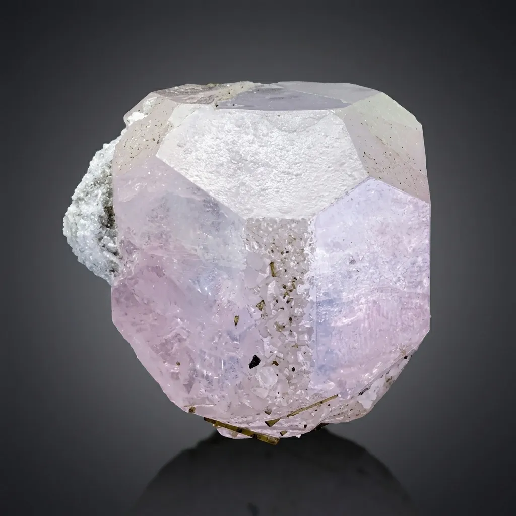 Bicolor Beryl, Aqua var Morganite Crystal with Hexagonal termionations from Afghanistan image