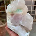 Bicolor Beryl, Etched AquaMorganite Crystal on Quartz from Pakistan - 6.8 kg - image 3