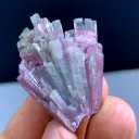 Bicolor Cotton Tourmaline Crystals Bunch, Tourmaline Mineral from Afghanistan - image 6
