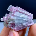 Bicolor Cotton Tourmaline Crystals Bunch, Tourmaline Mineral from Afghanistan - image 8