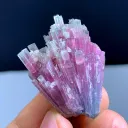 Bicolor Cotton Tourmaline Crystals Bunch, Tourmaline Mineral from Afghanistan - image 5