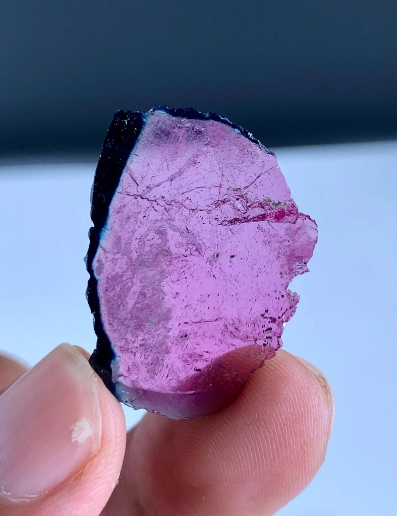 Bicolor Tourmaline Slice from Afghanistan - image 6