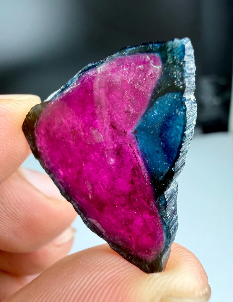 Bicolor Tourmaline Slice from Afghanistan - image 4