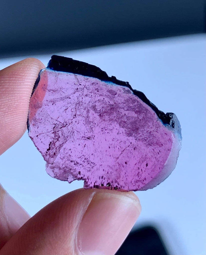 Bicolor Tourmaline Slice from Afghanistan - image 4