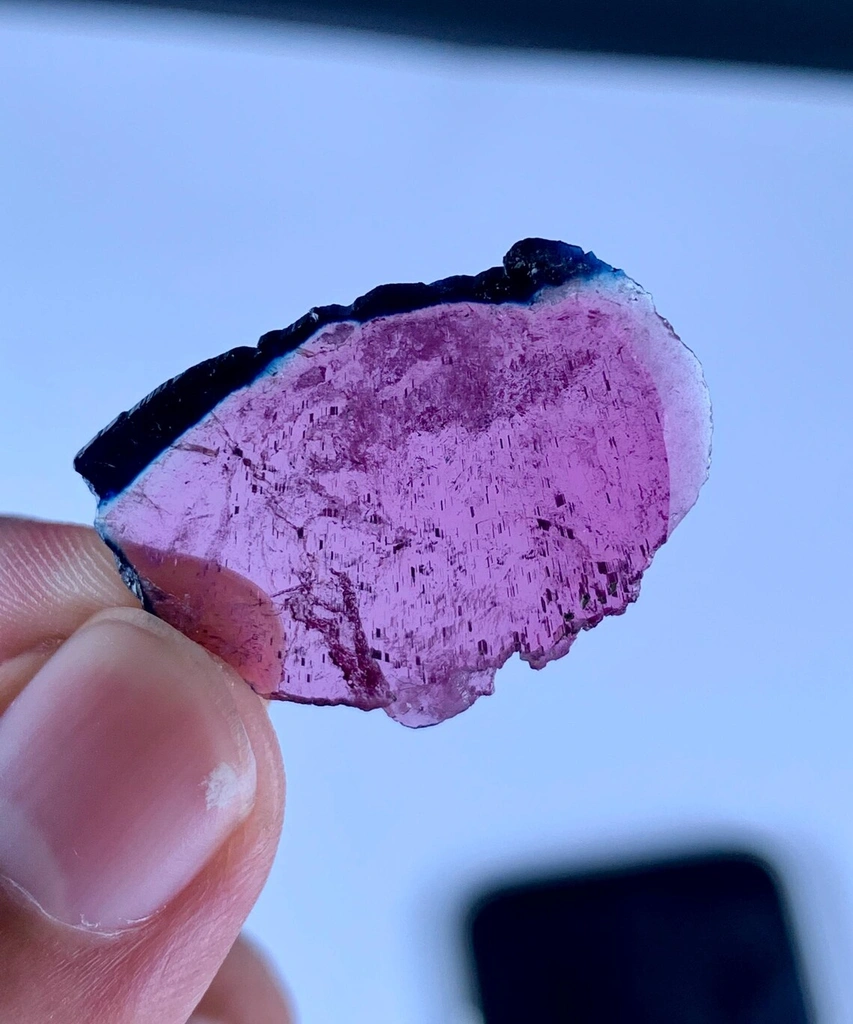 Bicolor Tourmaline Slice from Afghanistan - image 7