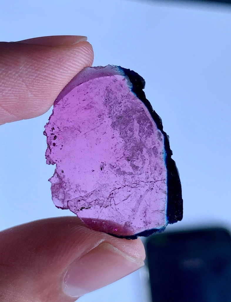 Bicolor Tourmaline Slice from Afghanistan - image 3