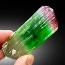 Bicolor Tourmaline – Terminated Pink & Green Crystal, Paprok Afghanistan, 105g, Excellent Clarity - image 7