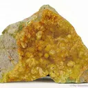 Billietite on Uranophane - image 2