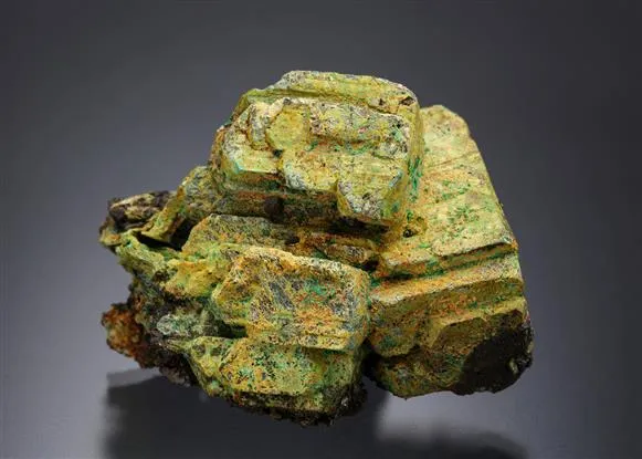 Bindheimite and Malachite ps. after Bournonite image