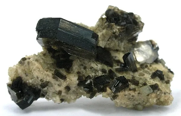 Biotite, Rutile, Siderite, Spodumene (Var: Hiddenite) - image 1