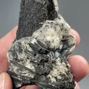 Birnessite after Serandite with Analcime - image 2