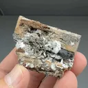 Birnessite after Serandite with Rhodochrosite, Aegirine, Polylithionite - image 2