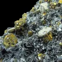 Bismuth Sulfosalts With Chalcopyrite, Tetrahedrite, and Siderite on Pyrite - image 1