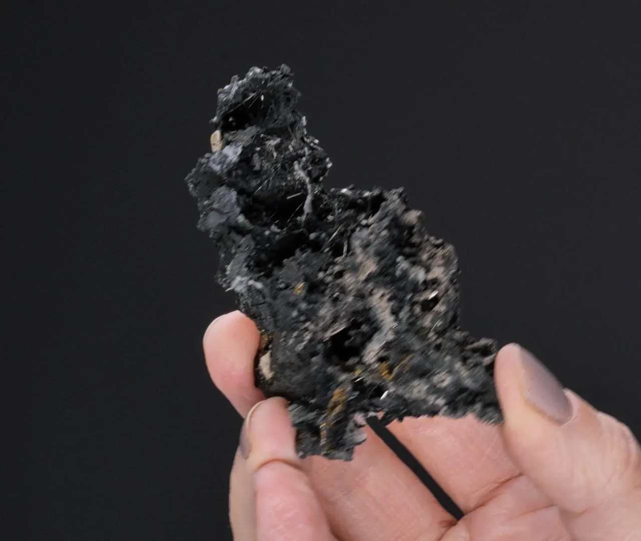 Bismuthinite with Cassiterite and Chalcopyrite - image 2