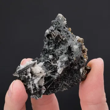 Bismuthinite with Cassiterite and Chalcopyrite