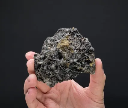 Bismuthinite with Cassiterite "Wood Tin"