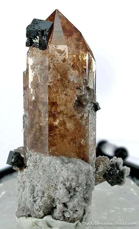 Bixbyite on Topaz - image 2