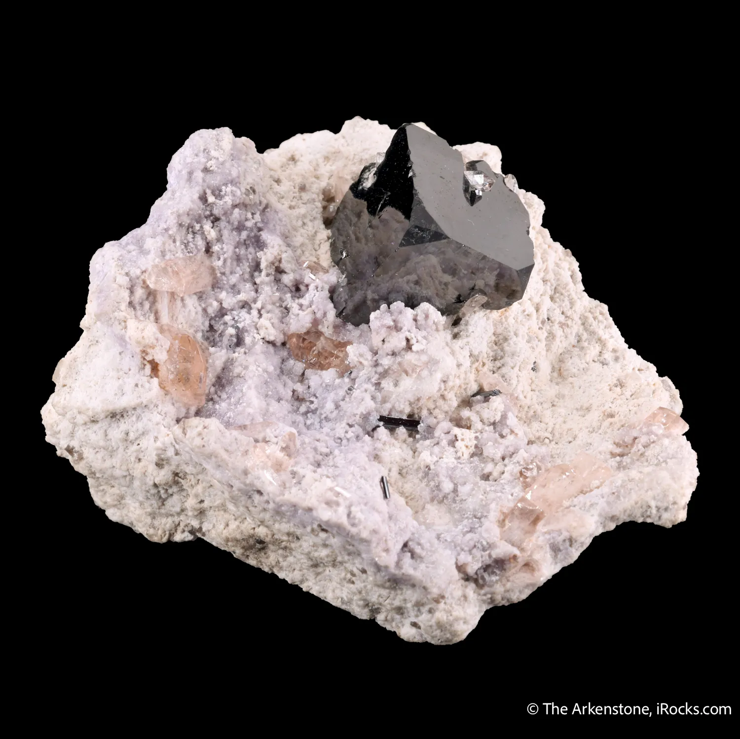 Bixbyite with Topaz - image 4