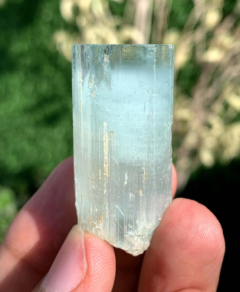 Bkue Aquamarine var Beryl Crystal from Skardu Pakistan - image 3