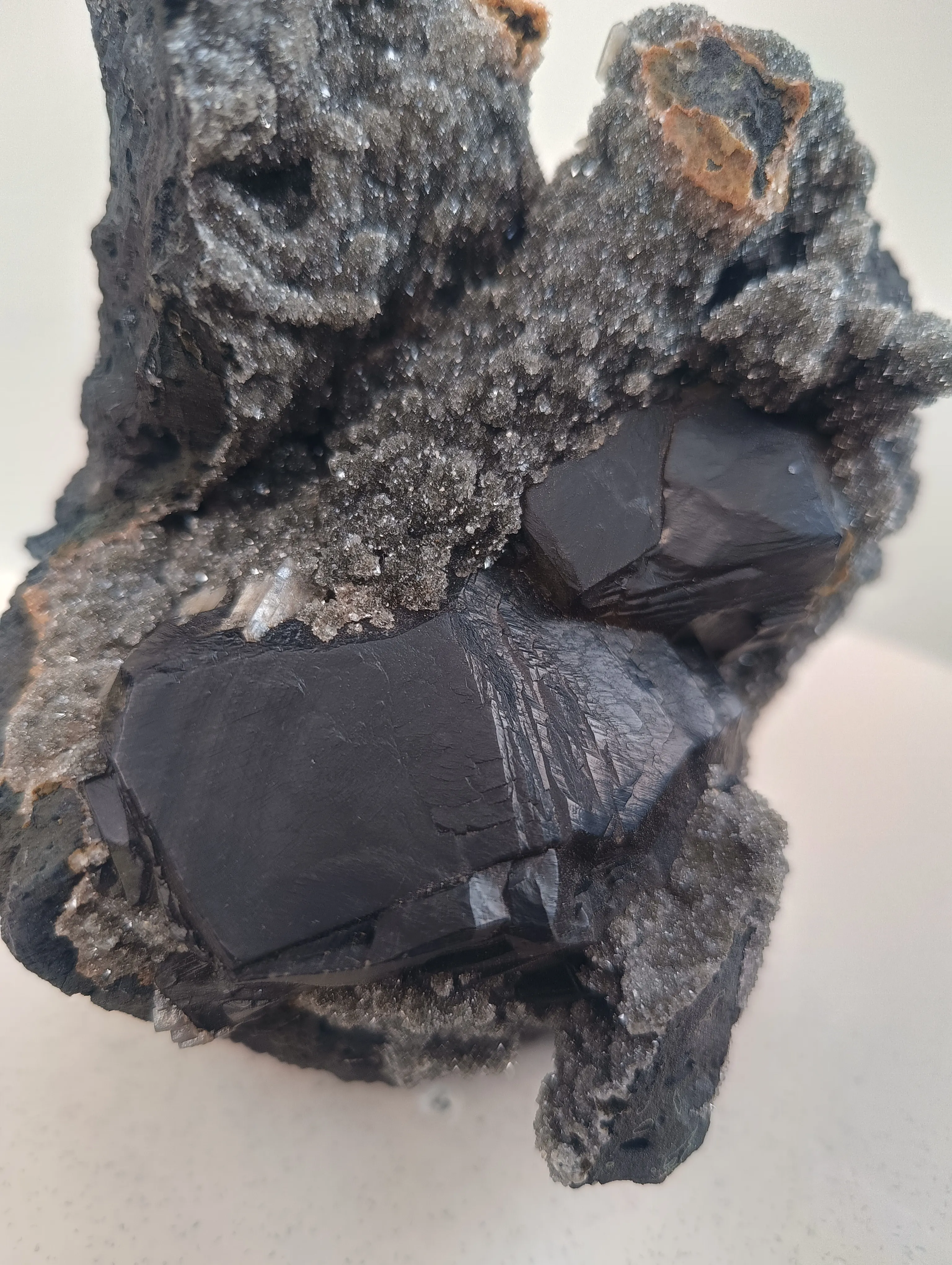 BLACK CALCITE   CHALCEDoNY  India, Madhya Pradesh, Khadakwani - image 2