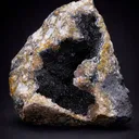 Black Geode Manganese with Quartz – Taouz, Morocco - image 1
