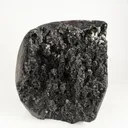 Black Sparkling Chalcedony Geode Free Standing Natural Mineral Specimen - image 1